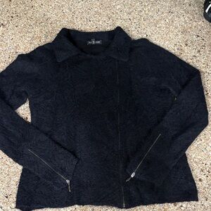 Eileen Fisher Black Teddy mohair Jacket